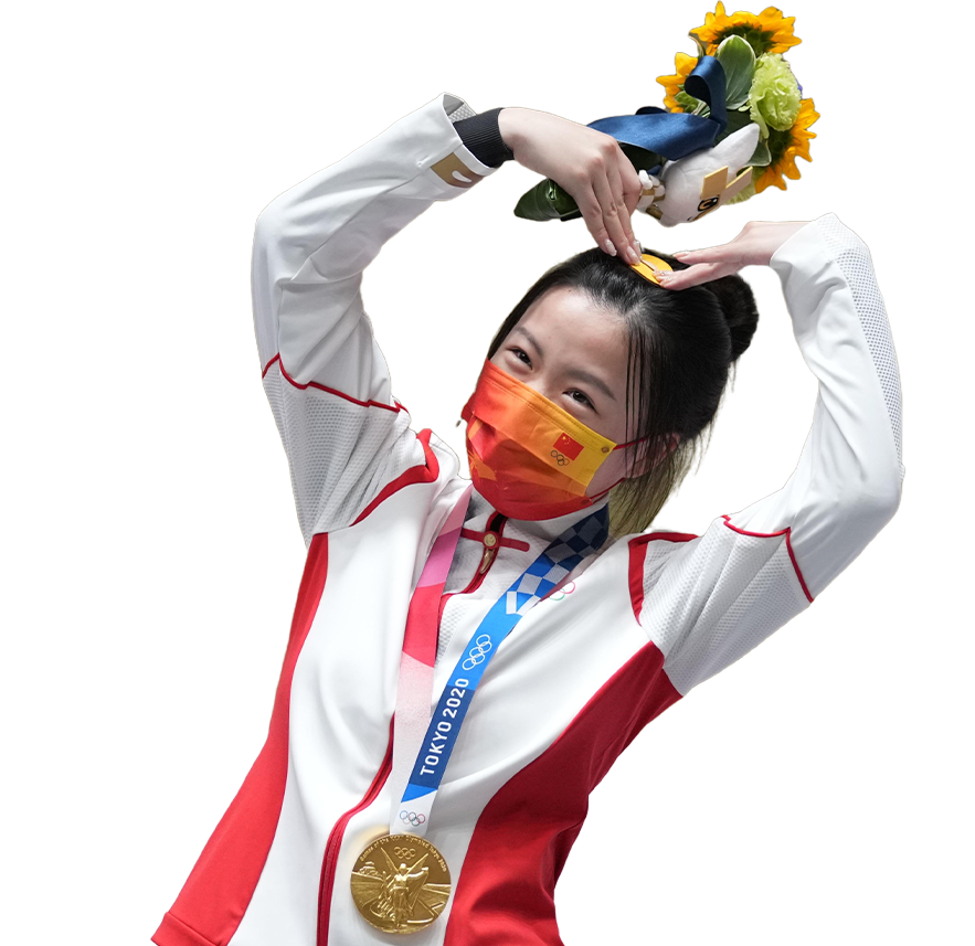 楊倩，追求一種極致的平靜楊 倩2020年東京奧運(yùn)會(huì)射擊女子10米氣步槍項(xiàng)目冠軍2020年東京奧運(yùn)會(huì)10米氣步槍混合團(tuán)體冠軍