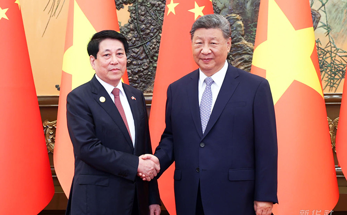 習近平會見越南國家主席梁強