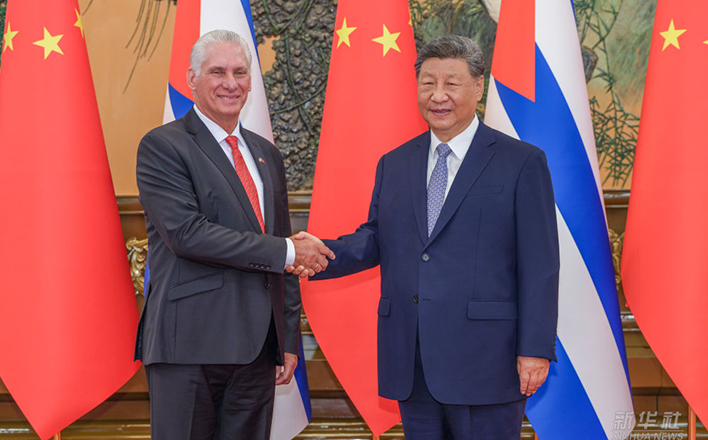 習近平會見古巴共產(chǎn)黨中央委員會第一書記、古巴國家主席迪亞斯-卡內(nèi)爾